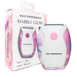 RUCCI | Water-Resistant Marble Glow Lady Shaver for Hair Removal on Wet & Dry Skin, Pink (HR101)