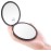 mpowtech Magnifying Compact Mirror for Purse - 1x/10x Magnification Travel Makeup Mirror 4 inch Double-Sided Folding Mirror,Handheld Small Pocket Mirror for Gift,Travel Essentials