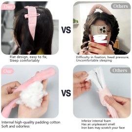 HRYYDS Upgraded Heatless Hair Curler, with Gift Box, Velvet Heatless Curls Headband - No Smell, Hair Curlers to Sleep in, Heatless Hair Curlers for Long Hair and Medium Hair (Pink) HRYYDS Upgraded Heatless Hair Curler, with Gift Box, Velvet Heatless Curls Headband - No Smell, Hair Curlers to Sleep in, Heatless Hair Curlers for Long Hair and Medium Hair (Pink)