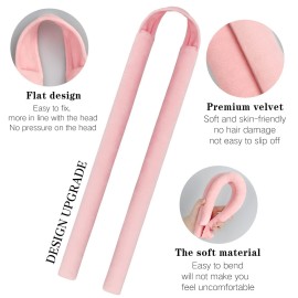 HRYYDS Upgraded Heatless Hair Curler, with Gift Box, Velvet Heatless Curls Headband - No Smell, Hair Curlers to Sleep in, Heatless Hair Curlers for Long Hair and Medium Hair (Pink) HRYYDS Upgraded Heatless Hair Curler, with Gift Box, Velvet Heatless Curls Headband - No Smell, Hair Curlers to Sleep in, Heatless Hair Curlers for Long Hair and Medium Hair (Pink)