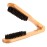 Double-Sided Bristle and Wooden Anti-Static Hairstyling Comb - Straightening Brush with Hair Clamp for Professional Hairdressing and DIY Salon