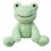 Doindute Green Plush Frog Stuffed Animal Toy, Soft Cuddly Plushie Hugger Toy for Boys & Girls, Gifts for Kids or Girlfriend, 8.5 Inches