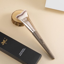Anmor Contour Brush, Premium Contour Blush Bronzer Face Makeup Brush, Perfect For Cheek Forehead Jaw Nose Blending Deepening Contouring Polishing, Suitable For Powder Liquid Cream Anmor Contour Brush, Premium Contour Blush Bronzer Face Makeup Brush, Perfect For Cheek Forehead Jaw Nose Blending Deepening Contouring Polishing, Suitable For Powder Liquid Cream