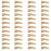 50 Pcs 3.5cm Alligator Hair Clips Gold Hair Clips Crafts Accessory for Arts Crafts Projects Hair Styling and Makeup