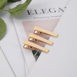 50 Pcs 3.5cm Alligator Hair Clips Gold Hair Clips Crafts Accessory for Arts Crafts Projects Hair Styling and Makeup