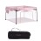 Dream On Me Ziggy Square Baby Playpen in Pink, Easy Set Up and Lightweight, Breathable Mesh Walls, Playpen for Babies and Toddlers