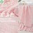 Brandream Girls Crib Bedding Embroidered Elephant Nursery Bedding Set Chic Sweet Pink Farmhouse Baby Cotton Quilt Set, 3 Pieces
