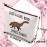 BDPWSS Coati Gifts Coati Lovers Gifts Just A Girl Who Loves Coatis Raccoons Makeup Bags Coatimundi Gifts Zipper Pouch For Animal Lovers (Girls loves coatis)
