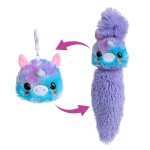 KIDS PREFERRED Tuck \'n Tails Tie Dye Unicorn Stuffed Animal, Clip On Toy with Hair That Tucks in and Pulls Out, Multicolor