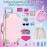 GIFTINBOX 29PCS 18 Inch Girl Doll Clothes and Accessories-Travel Play Set for Dolls, Doll Stuff with Clothes, Luggage, Swimsuit, Wallet cashes... Gifts for Girls Birthday, Christmas