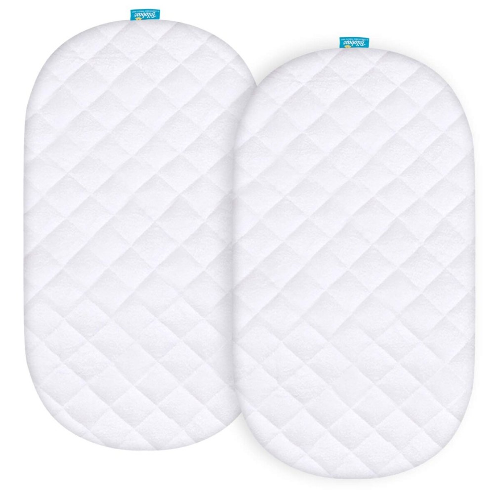 Waterproof Bassinet Mattress Pad Cover for UPPAbaby Bassinet, 2 Pack, Ultra Soft Surface, Breathable and Easy Care