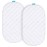 Waterproof Bassinet Mattress Pad Cover for UPPAbaby Bassinet, 2 Pack, Ultra Soft Surface, Breathable and Easy Care