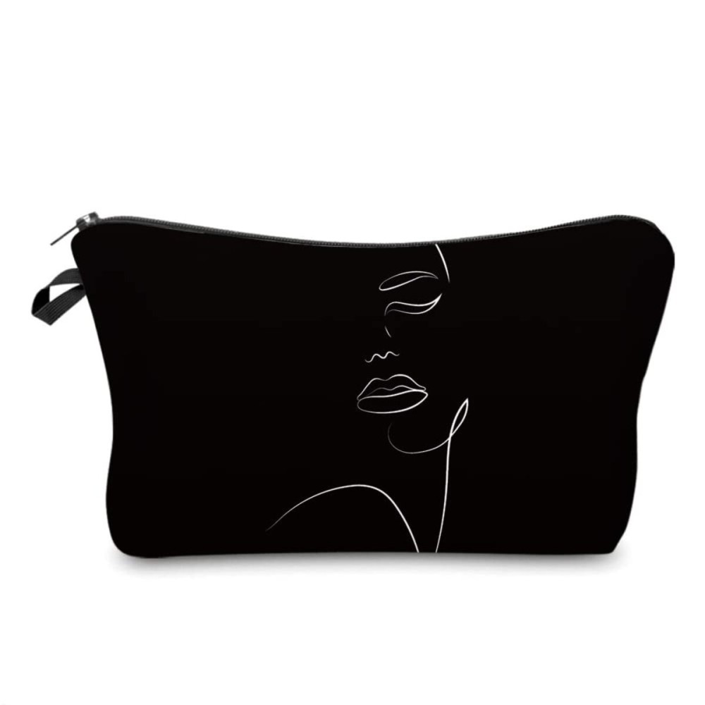 Deanfun Makeup Case Small, Cosmetic Zipper Bag Waterproof for Purse Mini, Women Cute Traveling Accessories Pouch for Ladies Thanksgiving Christmas Gifts(D2-55884)