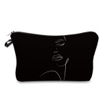 Deanfun Makeup Case Small, Cosmetic Zipper Bag Waterproof for Purse Mini, Women Cute Traveling Accessories Pouch for Ladies Thanksgiving Christmas Gifts(D2-55884)