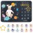 Baby Milestone Blanket - Cute Space Design Monthly Milestone Blanket for Baby Boy and Girl, Soft and Thick Flannel Material Wrapped with Milestone Stickers