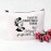 POFULL Housewife Gift Sarcastic Vintage Housewife Cosmetic Bag (I Want to Throat Punch Someone bag)