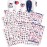 WOKOTO 16 Sheets 4th Of July Stickers For Women Nails Independence Day Nail Art Stickers US American Flag Nail Stickers Decals For Nail Art Self Adhesive Sticker Nails Fourth July Nail Design Stickers