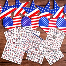WOKOTO 16 Sheets 4th Of July Stickers For Women Nails Independence Day Nail Art Stickers US American Flag Nail Stickers Decals For Nail Art Self Adhesive Sticker Nails Fourth July Nail Design Stickers WOKOTO 16 Sheets 4th Of July Stickers For Women Nails Independence Day Nail Art Stickers US American Flag Nail Stickers Decals For Nail Art Self Adhesive Sticker Nails Fourth July Nail Design Stickers
