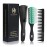BRUSHZOO Hair Brush for Curly Hair, Detangler Brush for Natural 3/4abc Hair Easier and Faster Detangling for Women, Men & Kids, Green
