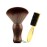 Barber Neck Duster Brush Wood Handle with Hook for Hair Cutting (Neck brush+Gold brush)