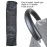 Fdit PU Baby Stroller Handle Cover Armrest Protector for Baby Carriage, Removable Zipper Protector Sleeve for Baby Stroller (Black)