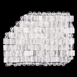 ideayard Crystal Eye Mask - Cooling Jade & 100% Clear Quartz Soothe Stone Mask