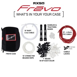 Rx Smart Gear Jump Rope | RXSG Frvo Freestyle Jump Rope, Skipping Rope for Men & Women with 2 High Speed Precision Bearings | Fitness, Training, Exercise, Cardio, Workout