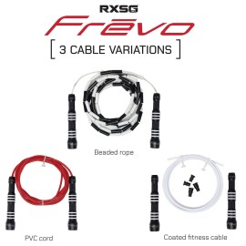 Rx Smart Gear Jump Rope | RXSG Frvo Freestyle Jump Rope, Skipping Rope for Men & Women with 2 High Speed Precision Bearings | Fitness, Training, Exercise, Cardio, Workout
