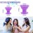 JULBEAR Hair Rollers, 60 Pcs Purple Silicone Curlers Including 30pcs Large 30pcs Small Overnight Heatless Curling Rod Headband with 2 Combs for Women Girls\' Long and Short Hair