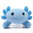 DYBFONO Axolotl Plush Toy, 10.8 Soft Cute Axolotl Stuffed Cotton Plush Pillow Kawaii Salamander Animal for Boys Girls Kids Gift (Blue)