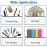 ZeeDix 24 Packs White Canvas Pouch- Multi-purpose Cosmetic Bag with Zipper, Blank DIY Craft Canvas Zipper Bags, Travel Toiletry Bag, Daily Storage Bag (8.3 x 5 inches)