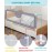 MBQMBSS 73 Bed Rails for Toddlers, Universal Bed Rails for Toddlers, Adjustable Baby BedRail Guard for Queen King Twin Full Size Mattress, Extra Tall Bed Sides Rails with Double Safety Lock