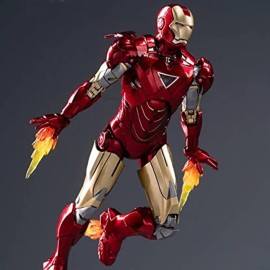 4KIDS.HOME ZDTOYS 10th Anniversary 7 Inches Deluxe Collector Iron Man Action Figures (MK6)
