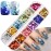 Mermaid Glitter Nail Art Sequins, 12 Colors Hexagon Shape Glitter Flakes Design, Holographic 3D Sparkly Acrylic Nails Supplies for Women Girls Manicure Shiny Decorations, DIY Resin Nail Art Tips