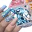 Mermaid Glitter Nail Art Sequins, 12 Colors Hexagon Shape Glitter Flakes Design, Holographic 3D Sparkly Acrylic Nails Supplies for Women Girls Manicure Shiny Decorations, DIY Resin Nail Art Tips