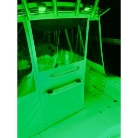 Shangyuan Pontoon Boat Docking Light - Marine LED Spreader & Navigation Lights, Green, 2pcs