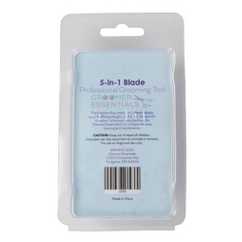GROOMER ESSENTIALS 5-in-1 Blade - Fits Only The 5-in-1 Clipper - 5 Cutting Lengths: 9, 10, 15, 30, 40 - Stainless Steel for Durability