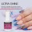 Mia Secret Finish gel MINI top coat for gel or acrylic nails - ULTRA SHINE Finish Gel - High gloss top coat for artificial nails (3-PACK)