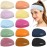 12 Pack Boho Headband Wide Stretchy Daily Use Knotted Headwear Sport Athletic Yoga Gym Hair Accessories for Women and Girls
