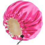Satin Silk Bonnet for Curly Hair Bonnet Braid Bonnet for Sleeping Bonnets for Women Large Double-Layer Adjustable