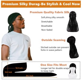 2 PCS Bonnet for Men,Silk Hair Bonnet for Sleeping Women,Matching Bonnets and Durag Set 2 PCS Bonnet for Men,Silk Hair Bonnet for Sleeping Women,Matching Bonnets and Durag Set