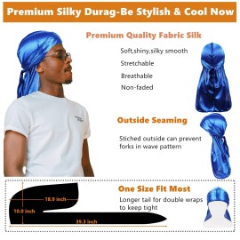 2 PCS Bonnet for Men,Silk Hair Bonnet for Sleeping Women,Matching Bonnets and Durag Set 2 PCS Bonnet for Men,Silk Hair Bonnet for Sleeping Women,Matching Bonnets and Durag Set