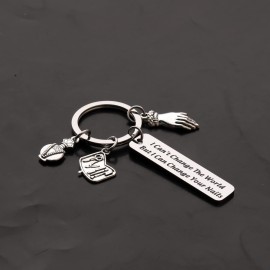 BLEOUK Nail Tech Keychain Manicurist Gift Nail Technician Gift Nail Lover Friend I Can Change Your Nails (Change Your Nails)