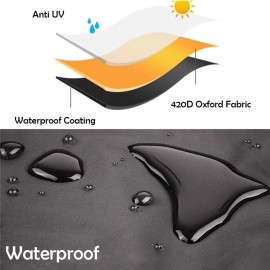 StorMaster Square 4x4 Sandbox Cover for 47x47in Kids Large Wooden Sand Box Waterproof Sandpit Pool Cover with Drawstring