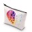 XYANFA Sign Language Heart Makeup Bag - Asl Gift for Teacher & Student - Zipper Pouch
