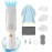 LUSN Baby Hair Clippers with Vacuum, Quiet Hair Trimmers for Kids, IPX7 Waterproof Rechargeable Cordless Haircut Kit for Baby Children Infant