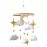 Emmnnic Baby Mobile for Crib - Handmade Modern Boho Baby Mobiles for Bassinet Felt Nursery Mobile Gender Neutral - Gold Moon and Stars - Girl Cribs Decorations