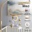 Emmnnic Baby Mobile for Crib - Handmade Modern Boho Baby Mobiles for Bassinet Felt Nursery Mobile Gender Neutral - Gold Moon and Stars - Girl Cribs Decorations
