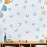 Polka Dot Wall Decals Removable Watercolor Colorful Wall Sticker for Kids Baby Girls Living Room Bedroom Playroom (Blue)