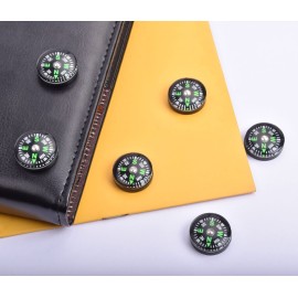 20 Pack Button Compass Mini Pocket Oil Filled Compass for Kids Hiking Survival Watch Band Paracord Camping Outdoor Activities Accessory Size Dia. 20mm